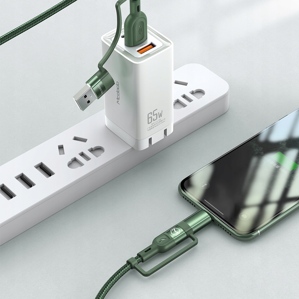 Szybki Kabel USB 4 w 1 type-C Lightning 8 pin QC 3.0 PD 3A 20V 1,2m iPhone Model LKTY5049583