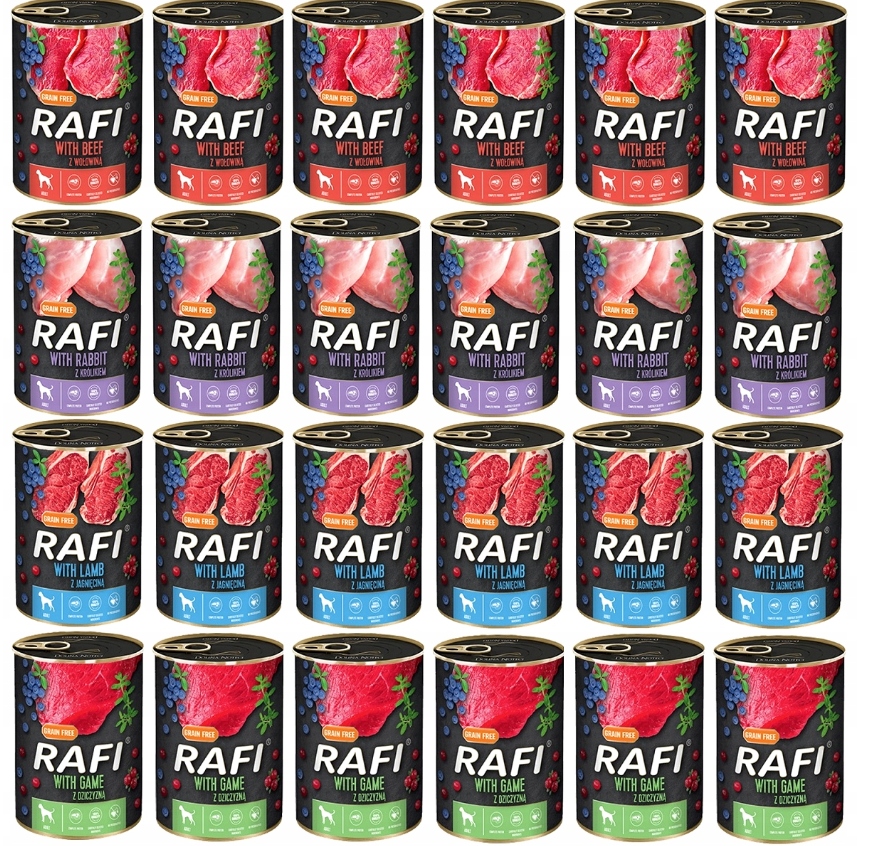 Dolina Noteci Rafi karma dla Psa MIX Smaków 24 x 400