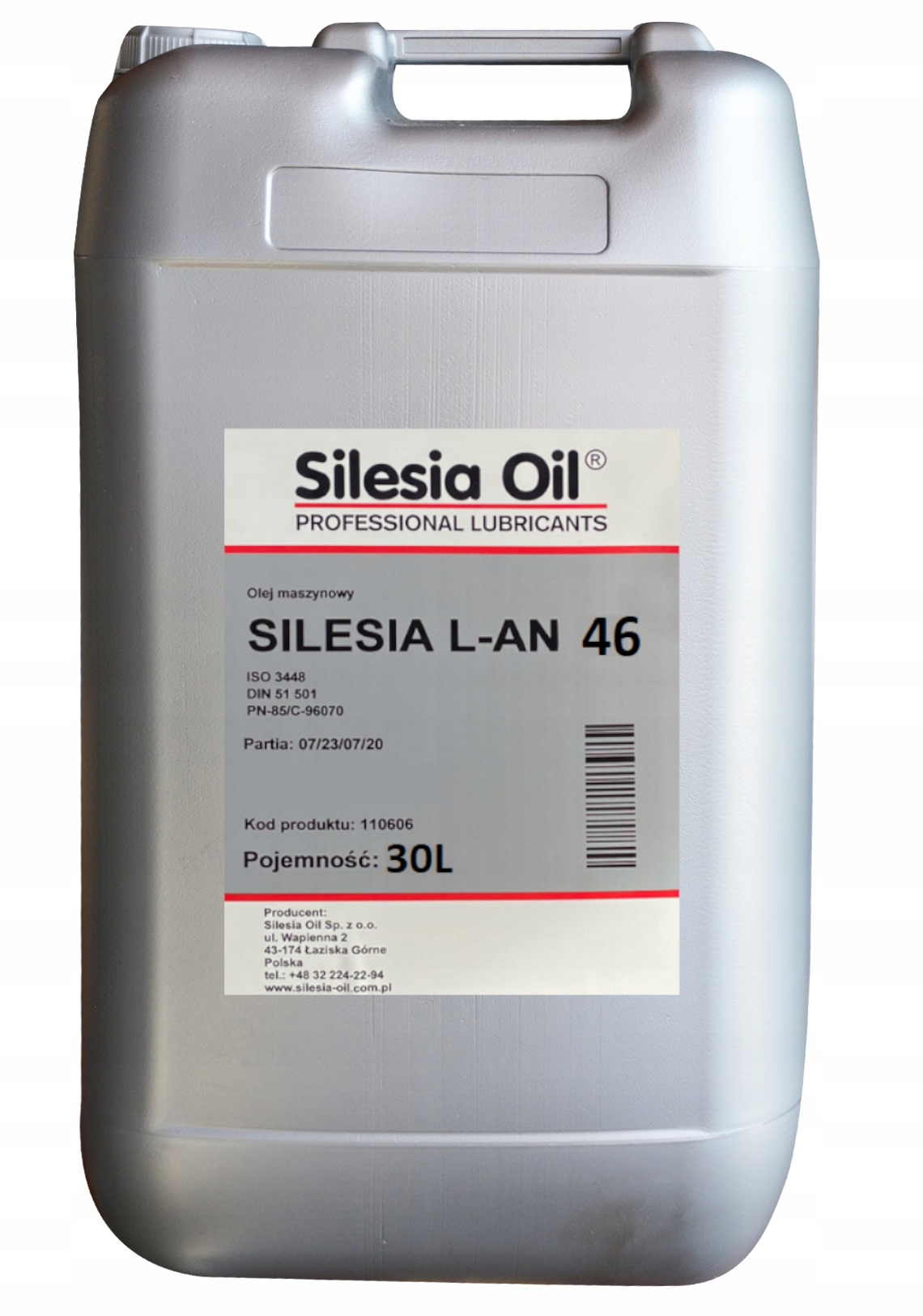 OLEJ MASZYNOWY SILESIA LAN 46 30L AN46 L-AN 46 VG46