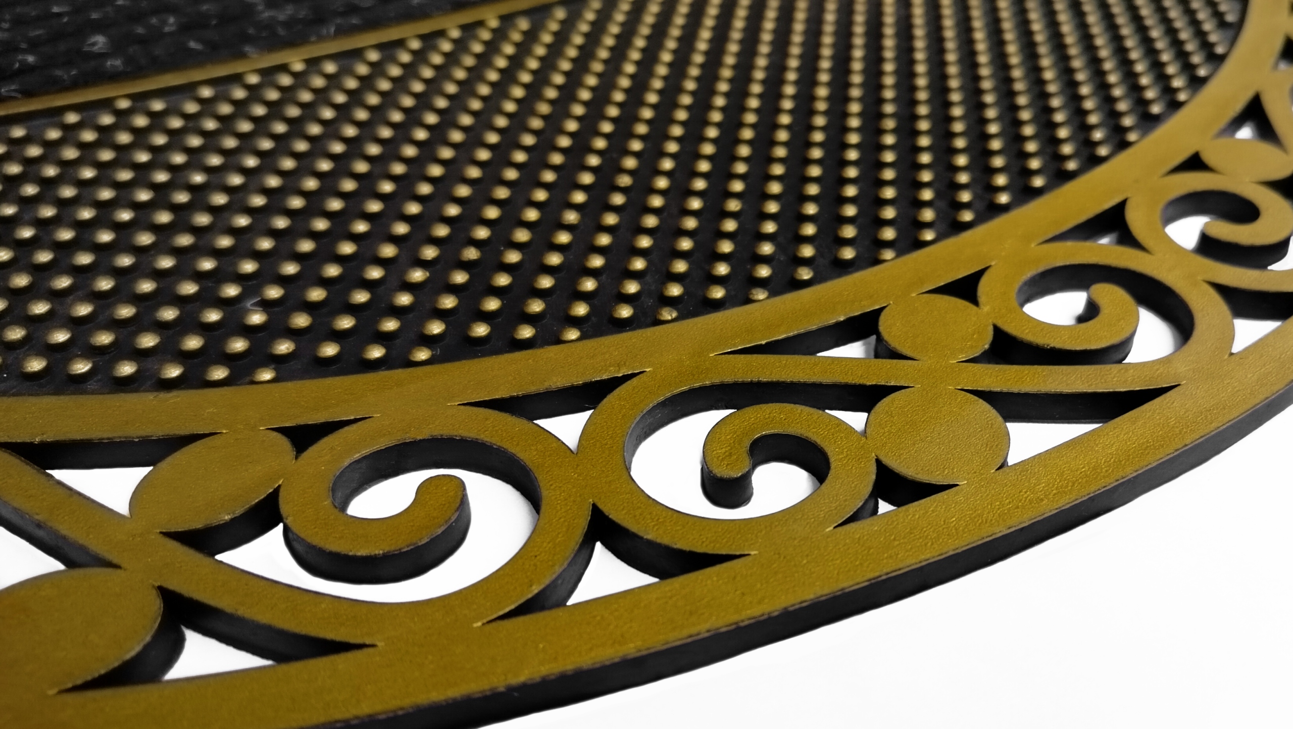 WYCIERACZKA WEJŚCIOWA ZEWNĘTRZNA MASYWNA ZŁOTA POD DRZWI DO BUTÓW STYLOWA Kod producenta Rugo