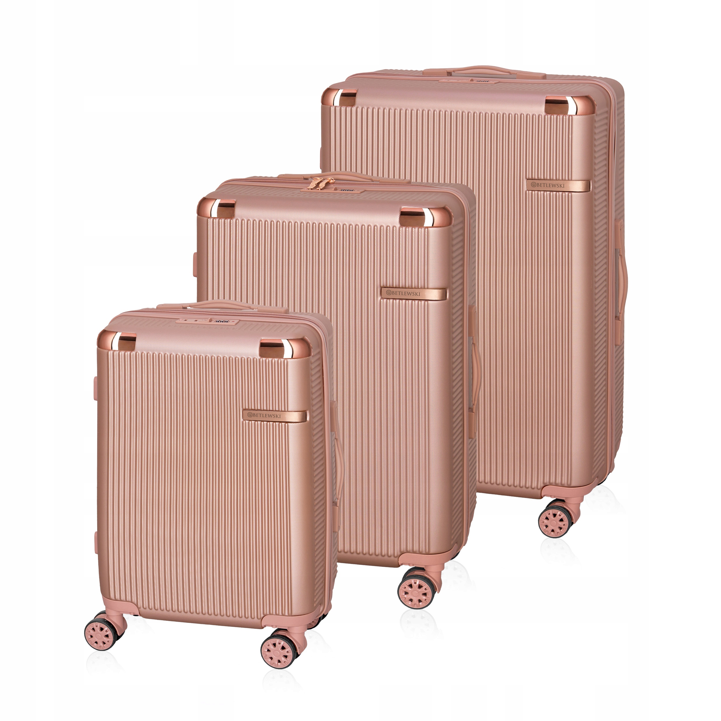 Betlewski Sada 3 kufrů na dovolenou pro celou rodinu, šifrovací zámek
