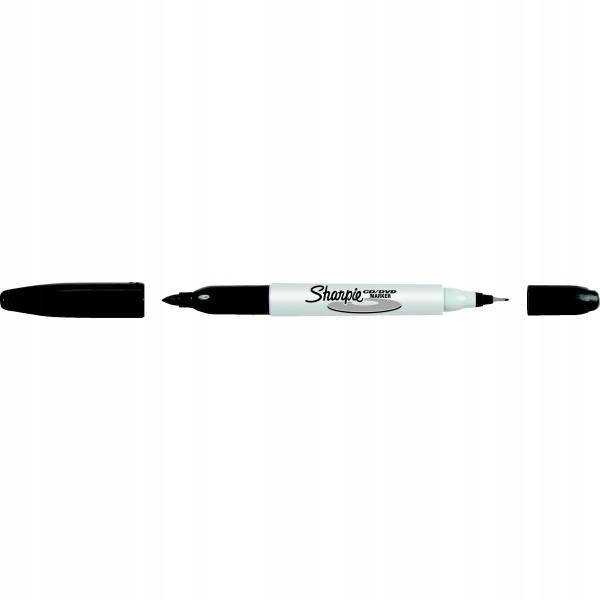 

Marker permanentny dwustronny Sharpie czarny okr.