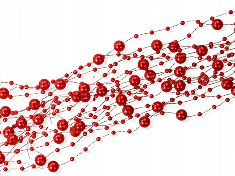 

Girlanda Girlandy Perłowe 5 Szt x 1,5m Czerwona