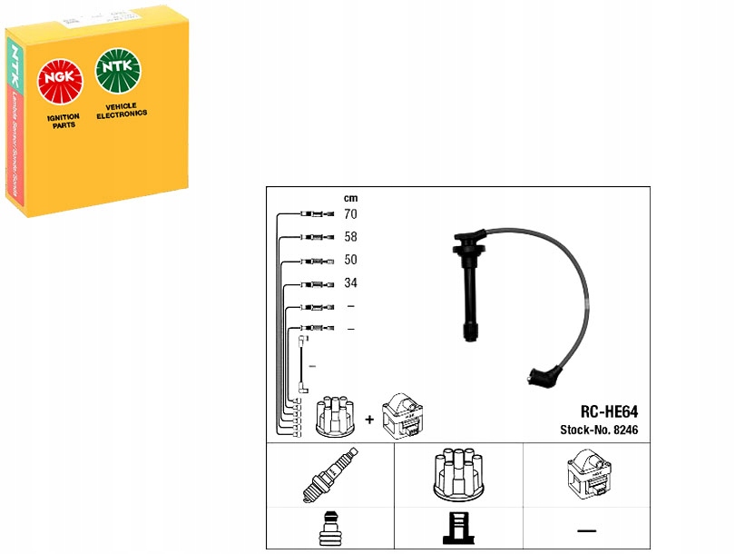 Zapalovací Kabely Honda CIVIC 1,6VTI 94- Ngk Nezbytnost řidiče #37