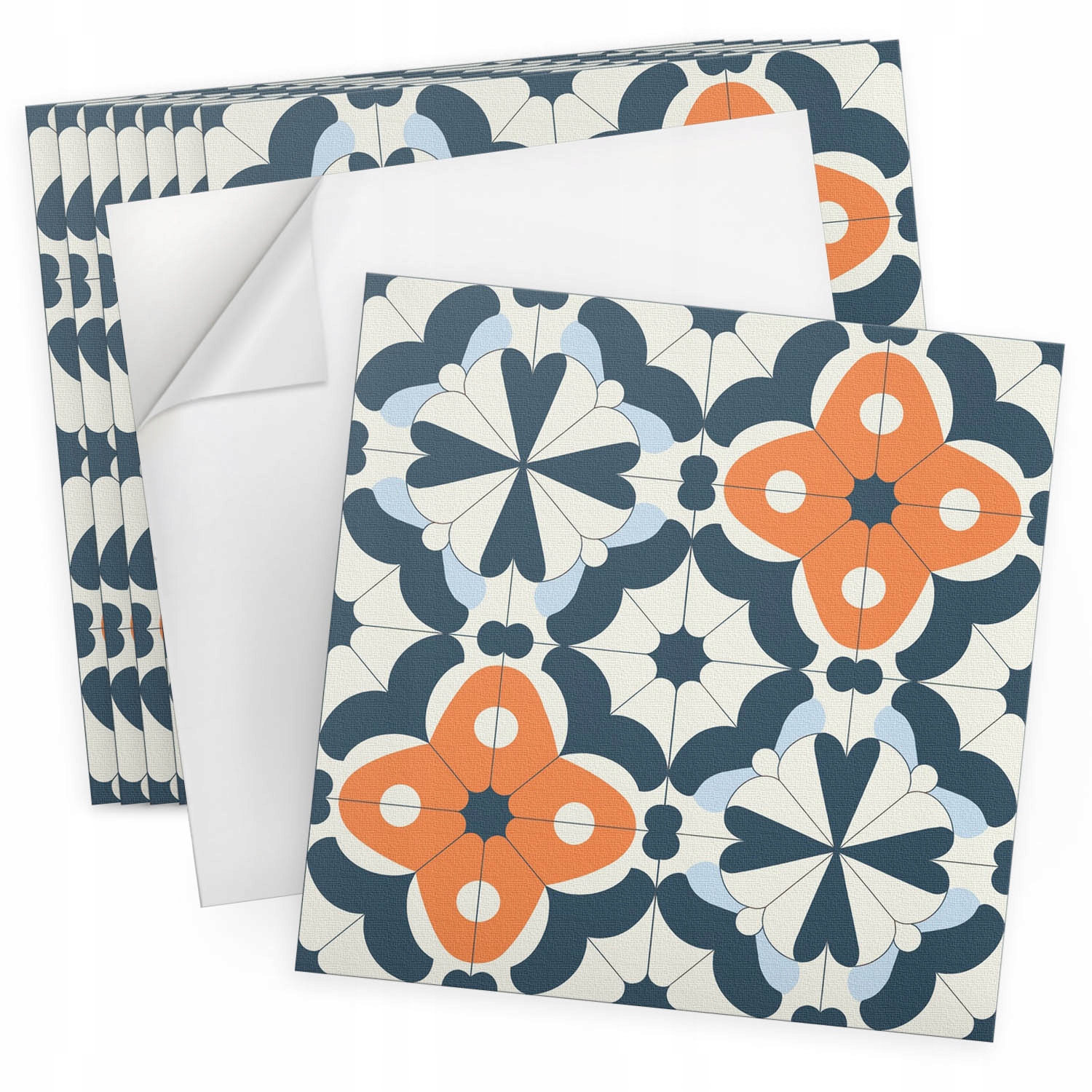 Vinylové dlaždice S Potiskem 9 ks 30x30 cm Květinový vzor v dlaždicích