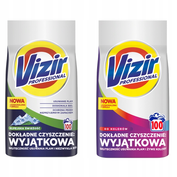Vizir Professional Mix Proszków do prania Color AlpineFresh 2x5,5 kg 200W