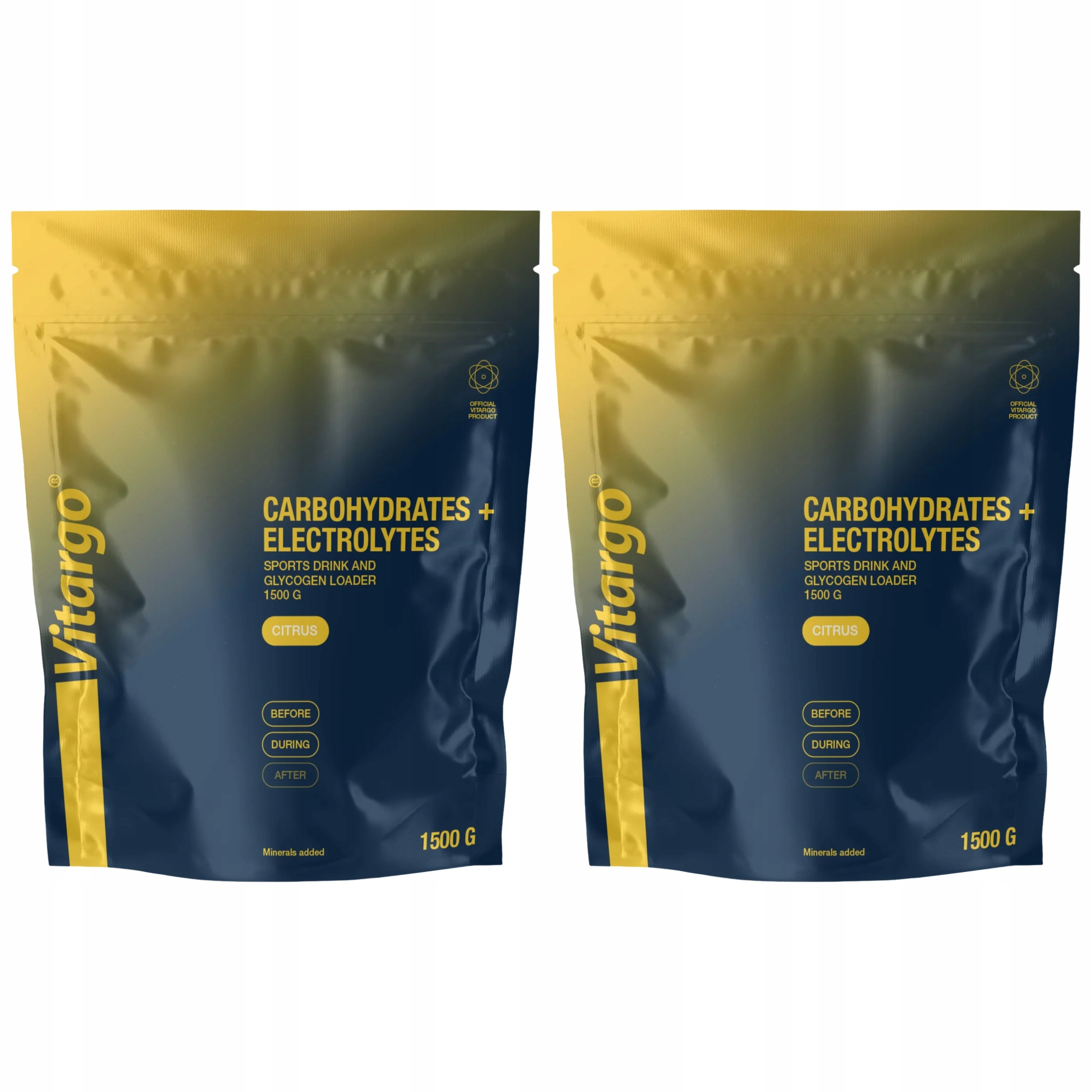 2x Sacharidy Elektrolyty Vitargo Carbohydrates Electrolyte 1500 g Citron