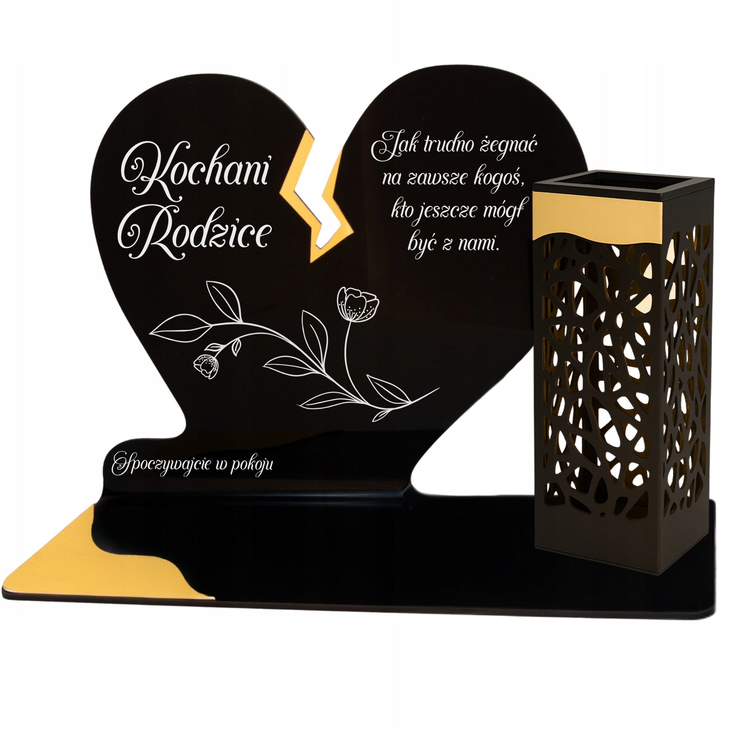 Hřbitovní Svíčka Pro Rodiče Led Na Hrob Hřbitov Srdce LAMPičKA Na Hrob Zlatá