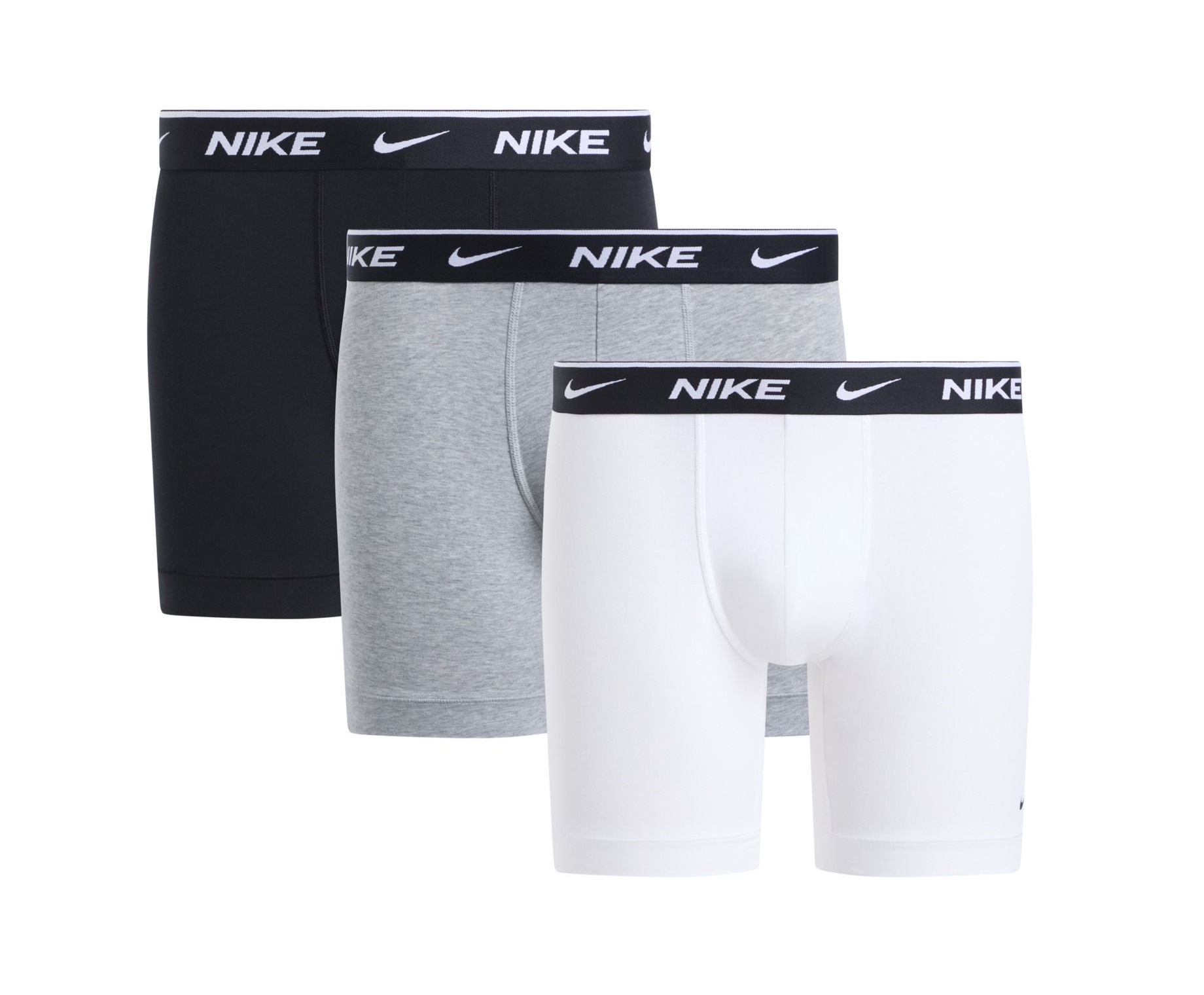Nike Pánské Boxerky Boxer Brief 3P Černé/šedé/bílé r.XL