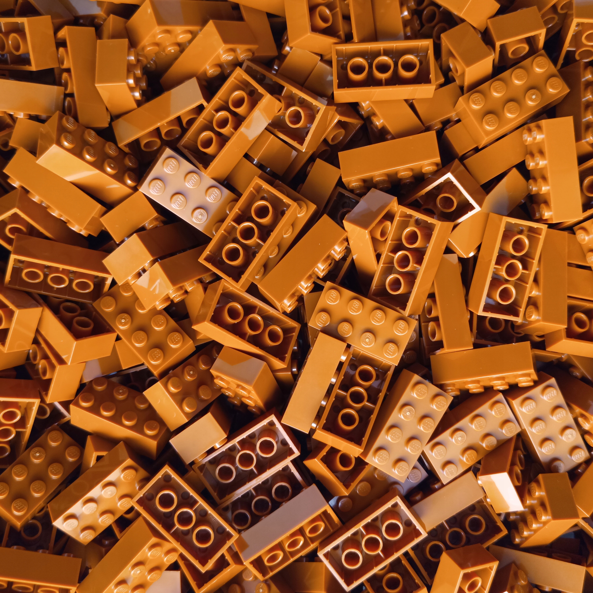 Lego Kostka Cihla 2x4 Tmavě oranžová 6487946 3001 100 Ks