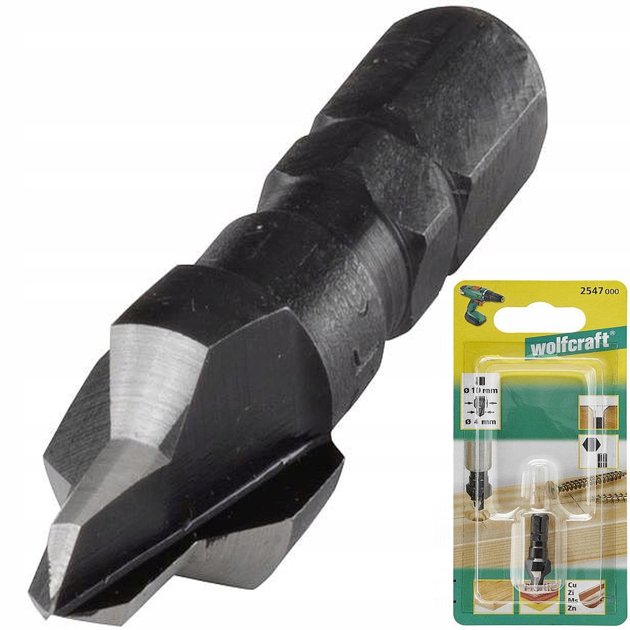 

Wolfcraft Frez wiertło pogłębiacz pod wkręty 3/8