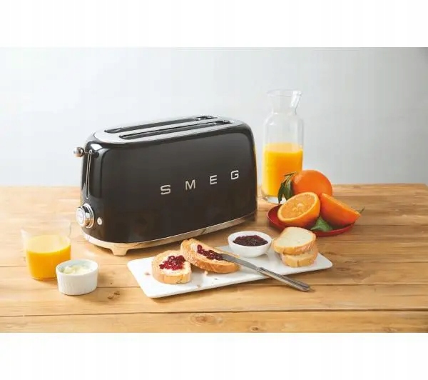 Тостер Smeg TSF02BLEU 1500 Вт 4 відділення для тостів Чорний Модель TSF02BLEU