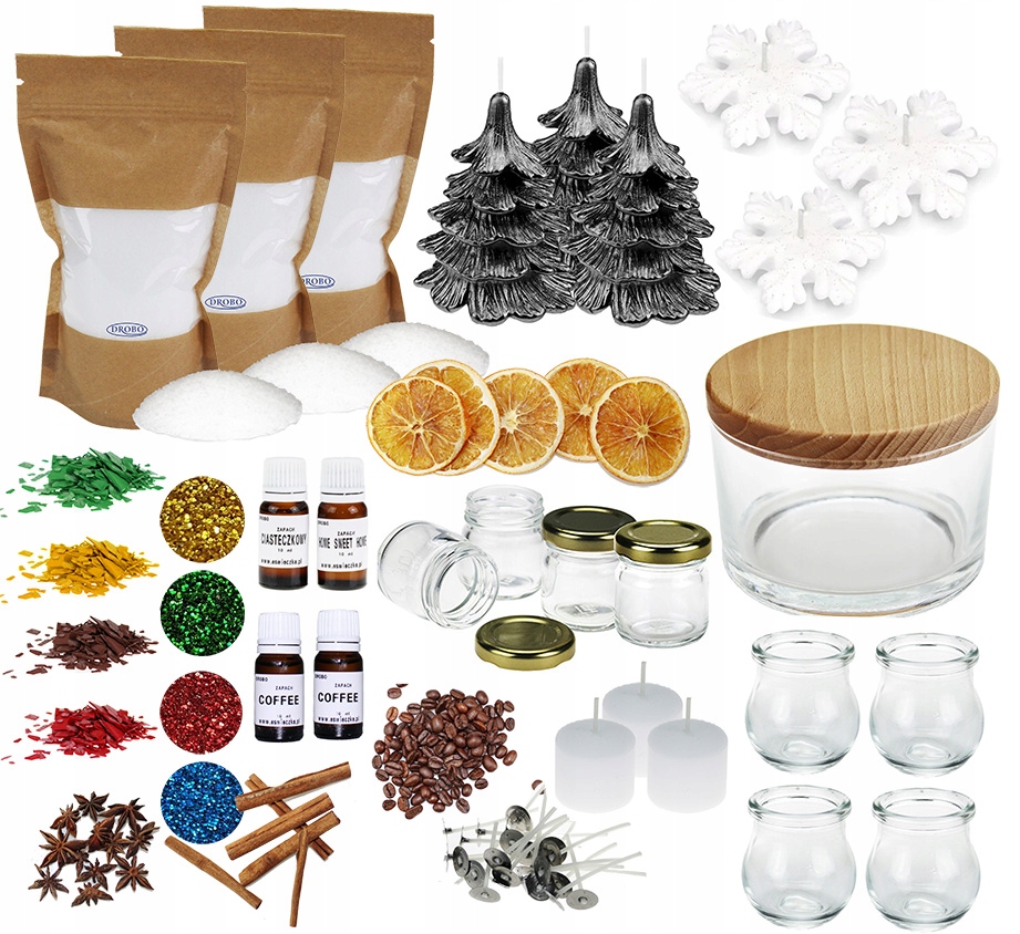 Sada na výrobu svíček svíčky na vánoční stromek pro vánoční dekorace 21