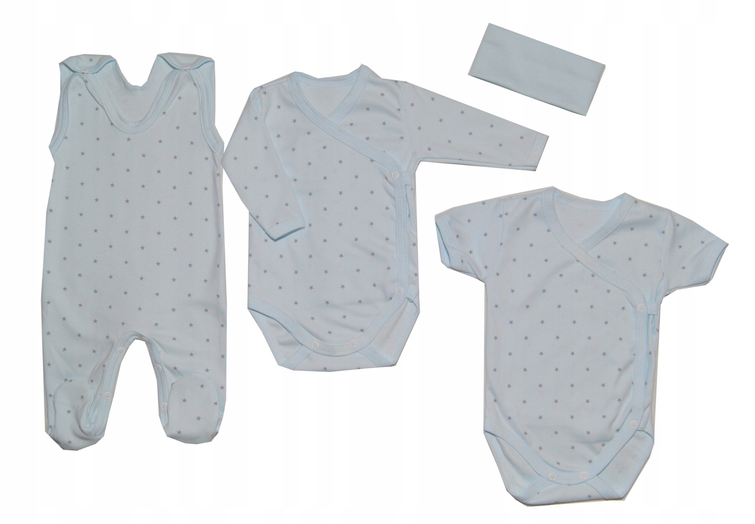 

Wyprawka noworodka body kopertowe i śpioszki 48