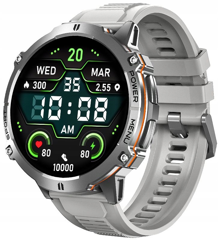 Chytré Hodinky Rubicon S Umělou Inteligencí Kompas Připojení 1000 mAh!