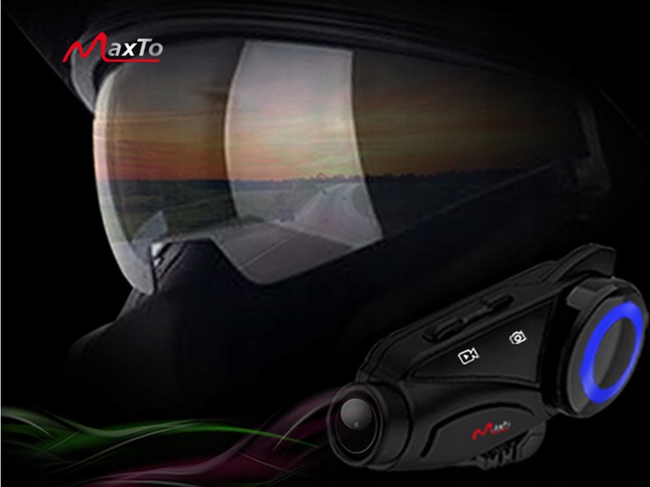 MaxTo M3 Interkom Rejestrator Jazdy z Optyka Sony Connection Type Bluetooth