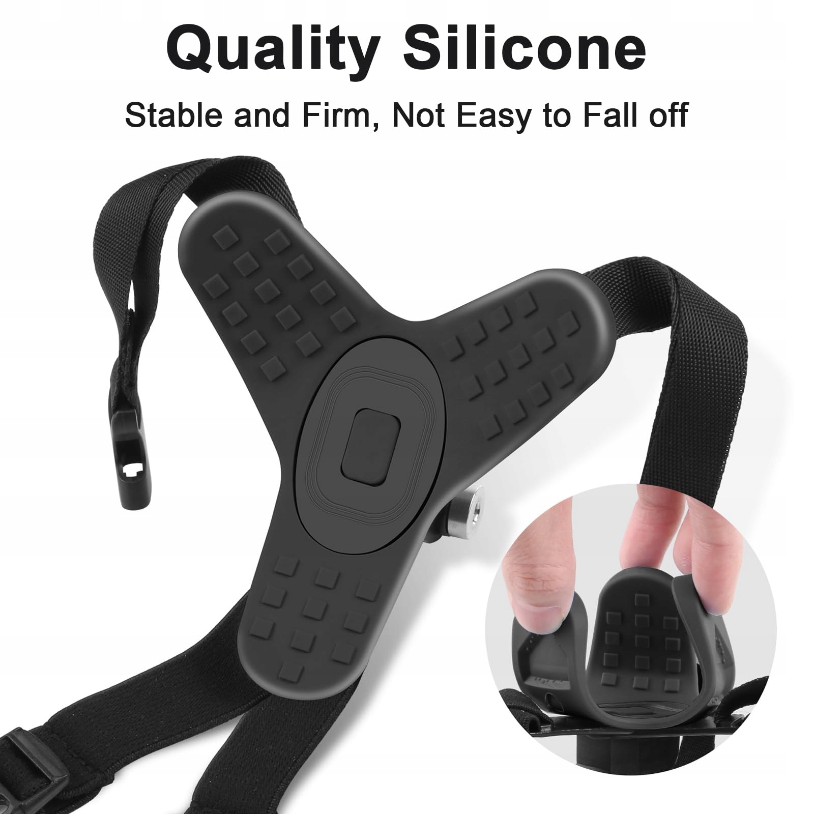 GOPRO Uchwyt Na Kask Motocyklowy Czarny Do Hero 13 12 11 10 9 8 7 6 5 — miniatura 5