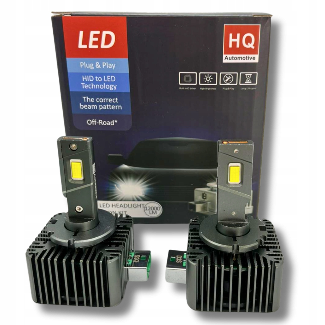 D3S Led Hid Žárovky Xenon S28 Ultra Mini Plug&play 12000 LM 12/24V