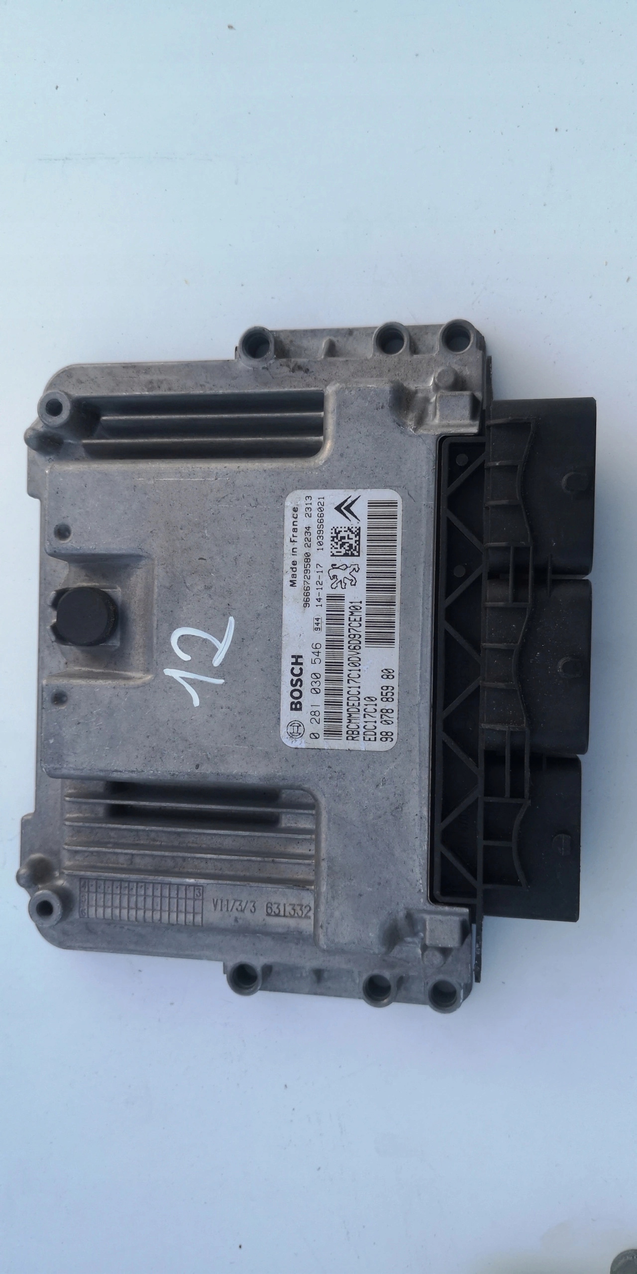 Computer ECU PEUGEOT CITROEN 9666729580 Original