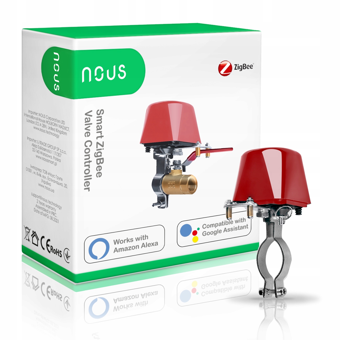 

Sterownik zawór wody gazu Nous LZ3 Tuya ZigBee