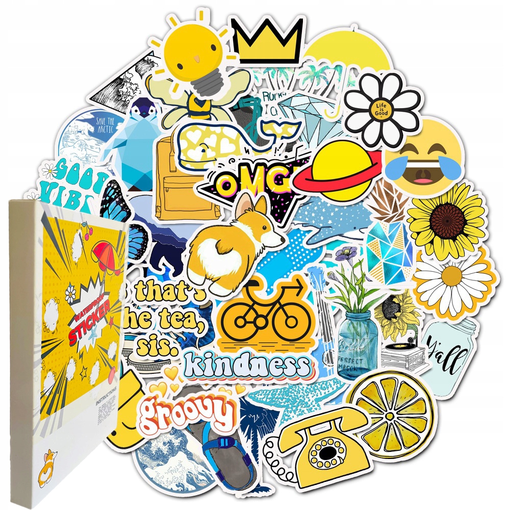 Piękne naklejki zestaw 100 szt MIX