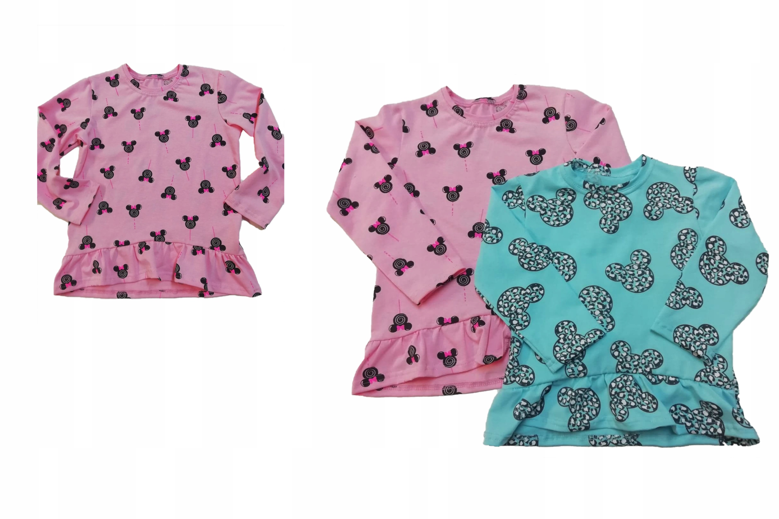 Блузка-туника дл. р.Микки МАУС мята/роз 2pak r110