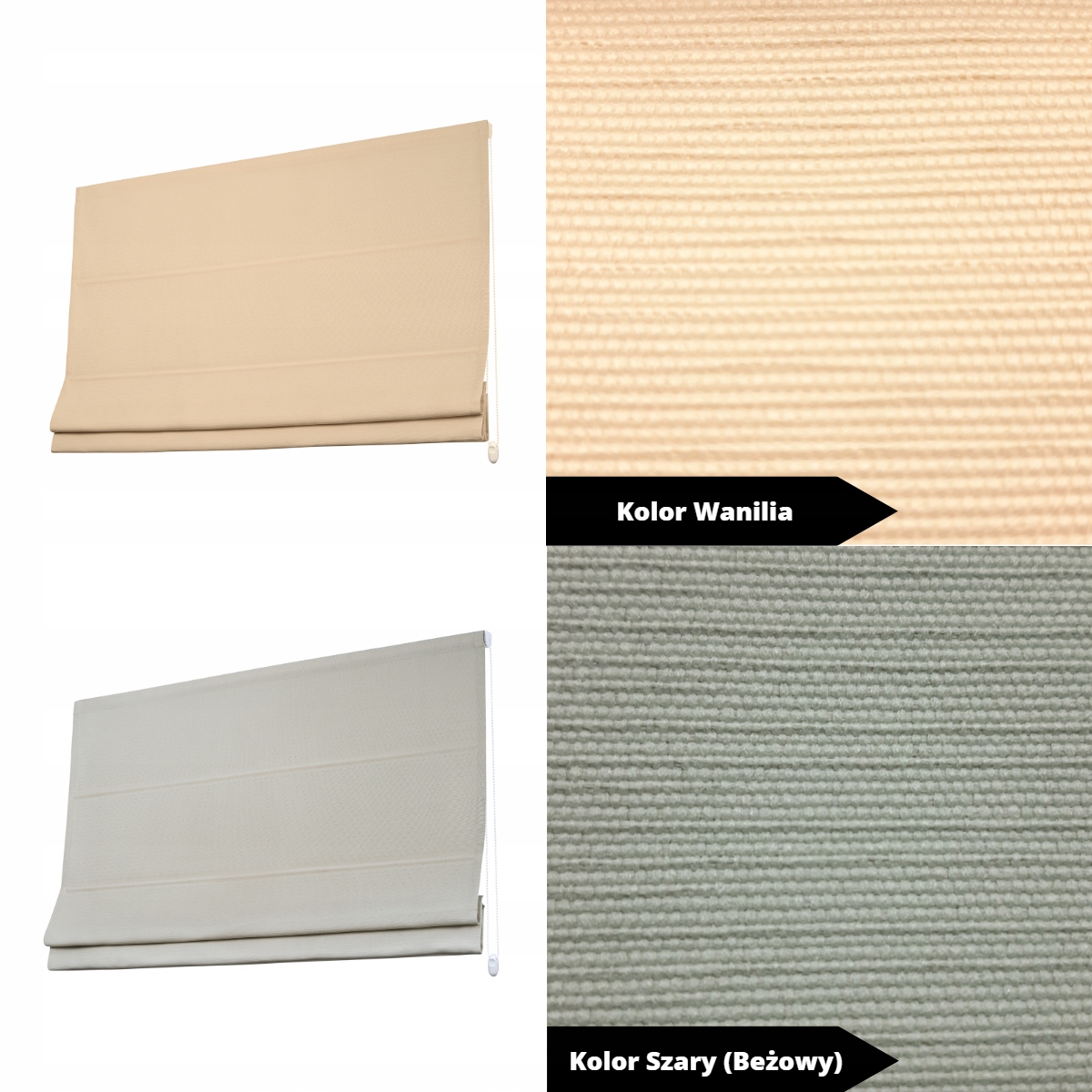 ROLETY ROLETA RZYMSKA NA OKNO Kompletna 14 Kolorów do szer 220 cm DEKRO Długość 300 cm