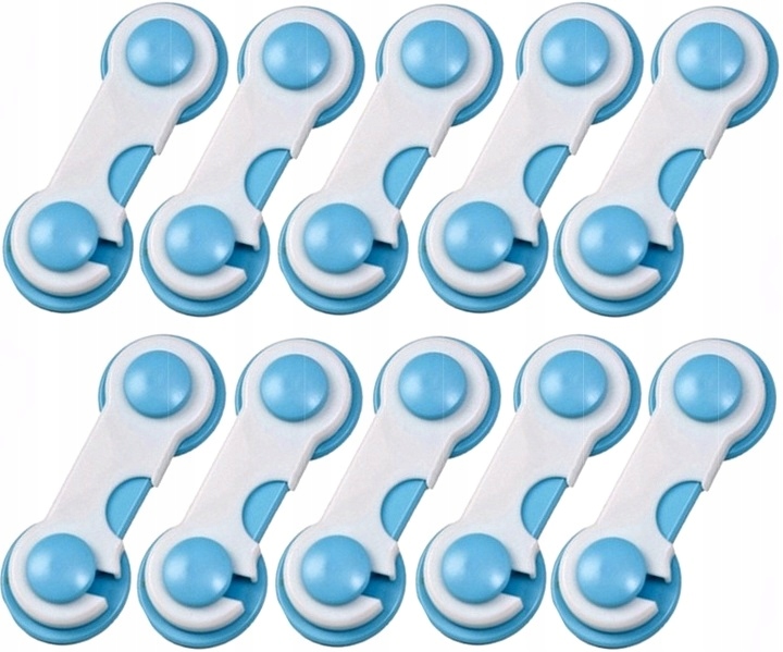 ZABEZPIECZENIE DO SZAFEK OKNA MEBLI BLOKADA 10szt