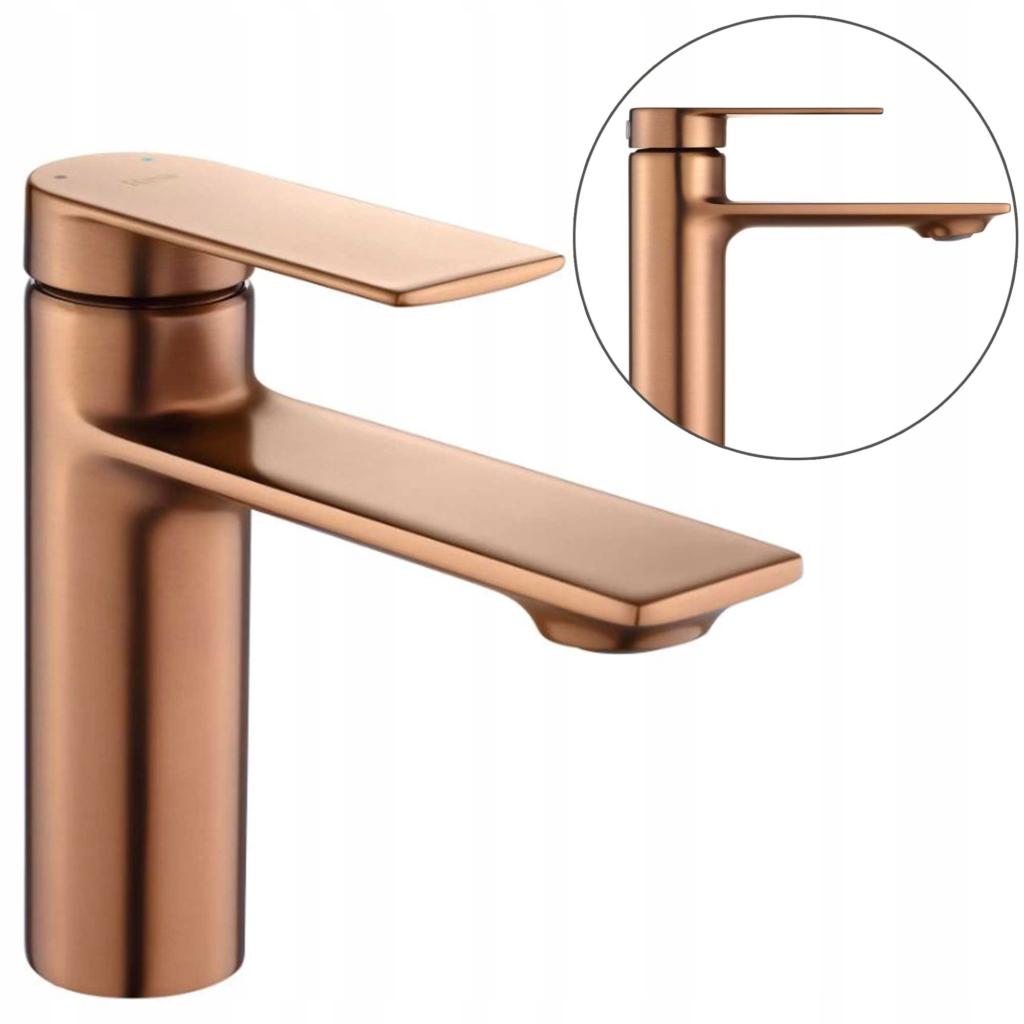 Umývadlová batéria Meď kartáčovaná Nízka 15 cm Rea Storm na umývadlo