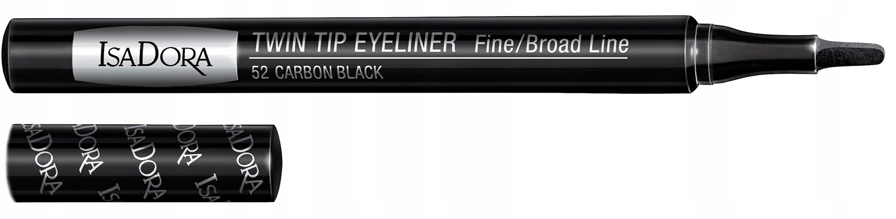 Isadora Twin Tip Eyeliner v tužce č. 52 Carbon Black