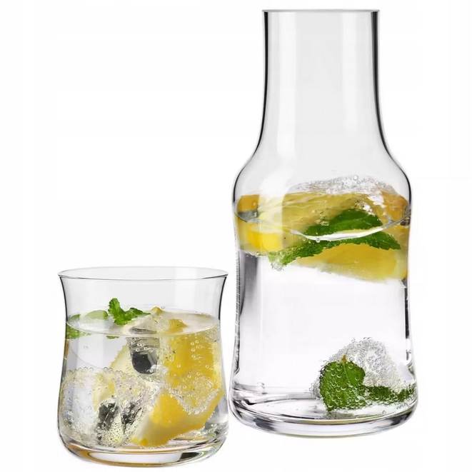 

Karafka 600ml wody szklanka 200ml komplet nocny