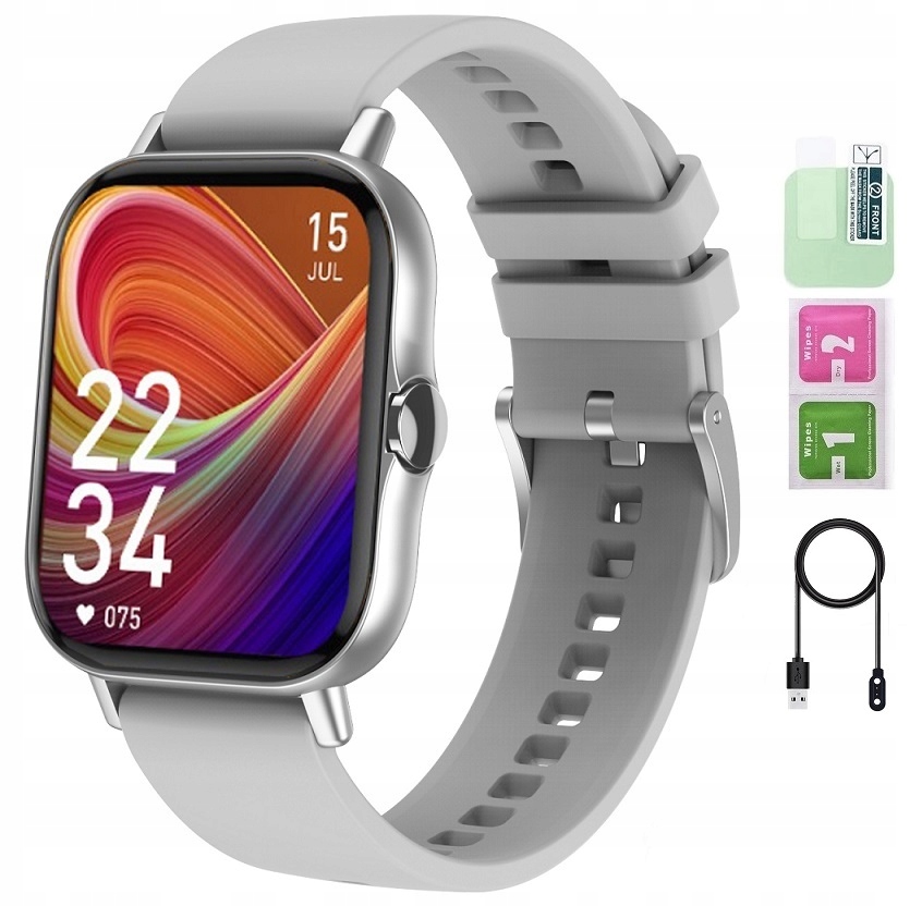 

Smartwatch Zegarek Rozmowy Powiadomienia Ciśnienie