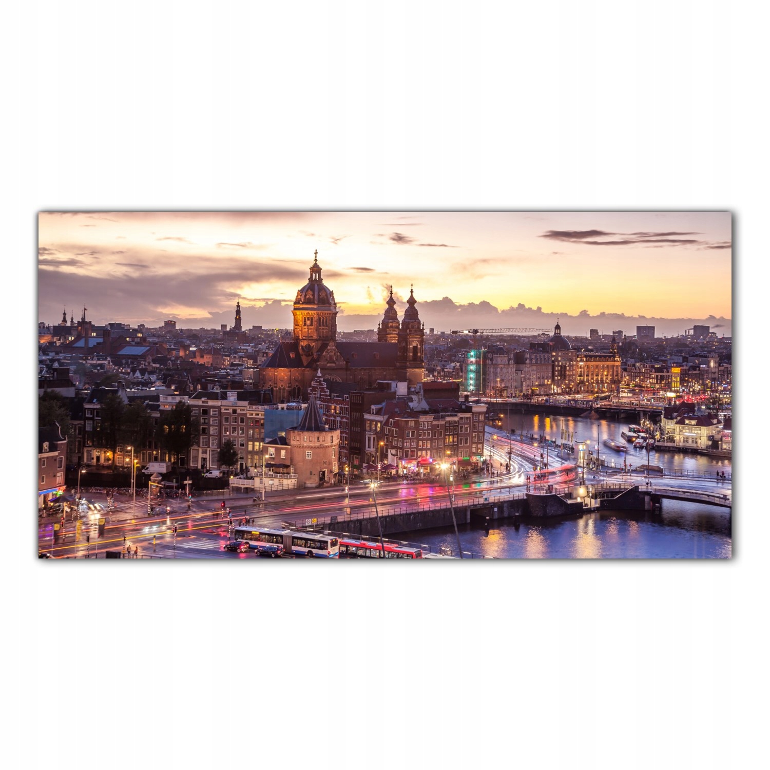 

Obraz Szklany Foto-obraz Kościół Amsterdam 140x70