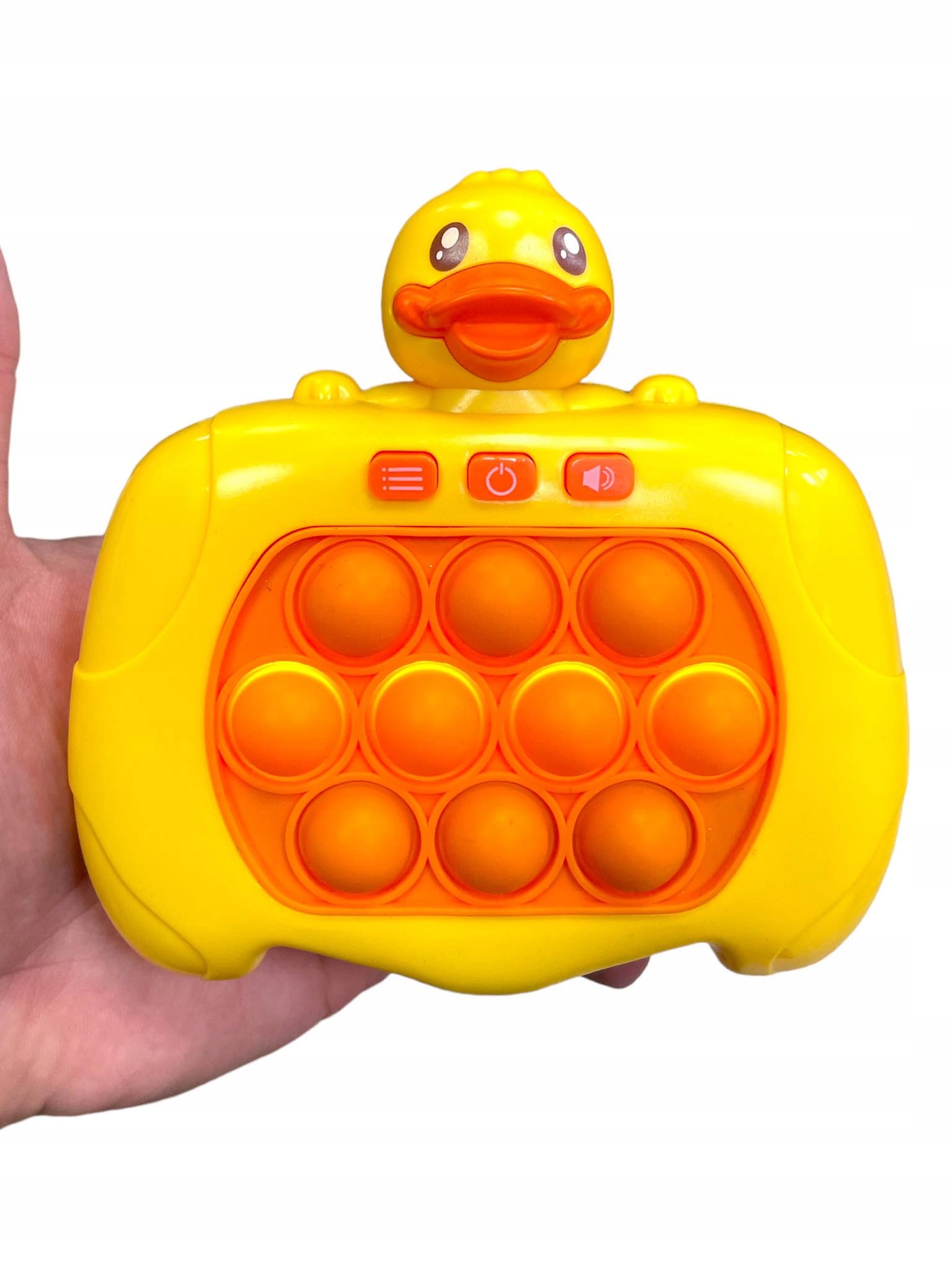 POP IT GRA ELEKTRONICZNA ANTYSTRESOWA ZRĘCZNOŚCIOWA SENSORYCZNA KACZUSZKA