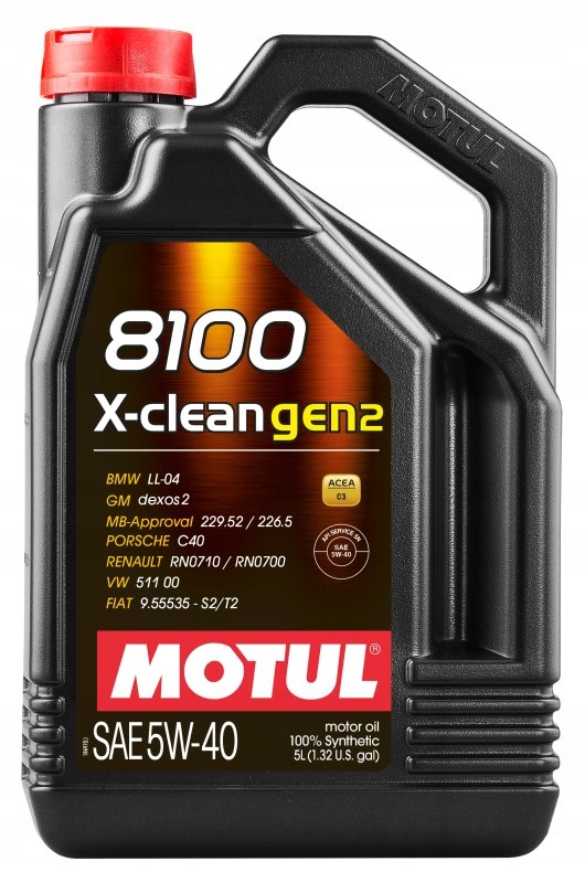 Motul Olej Motul 5V40 5 L 8100 X-clean GEN2 C3 511.00 229.52 226.5 LL0