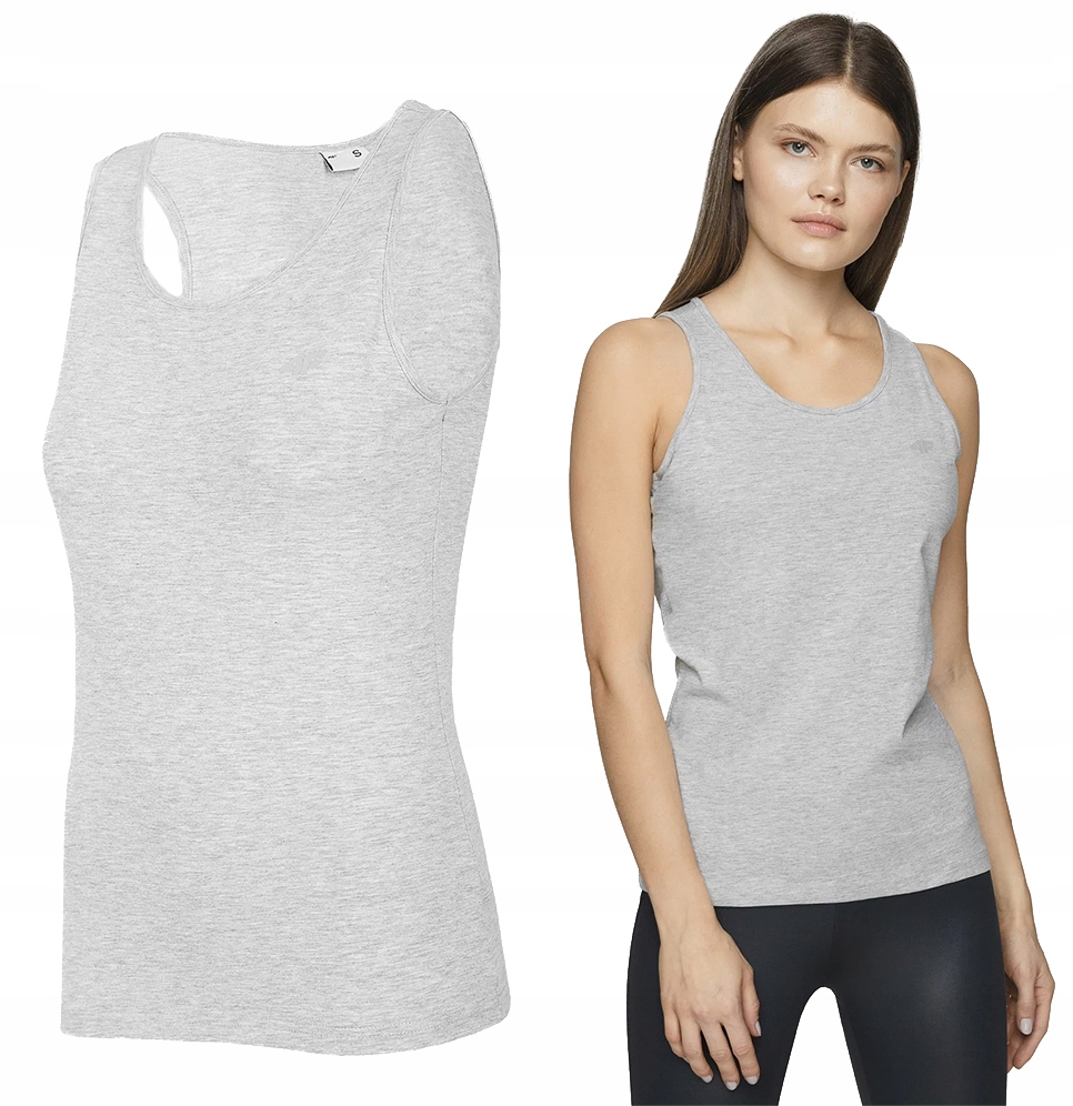 

4F Damska Koszulka Top Bawełna T-shirt TSD003 Xs