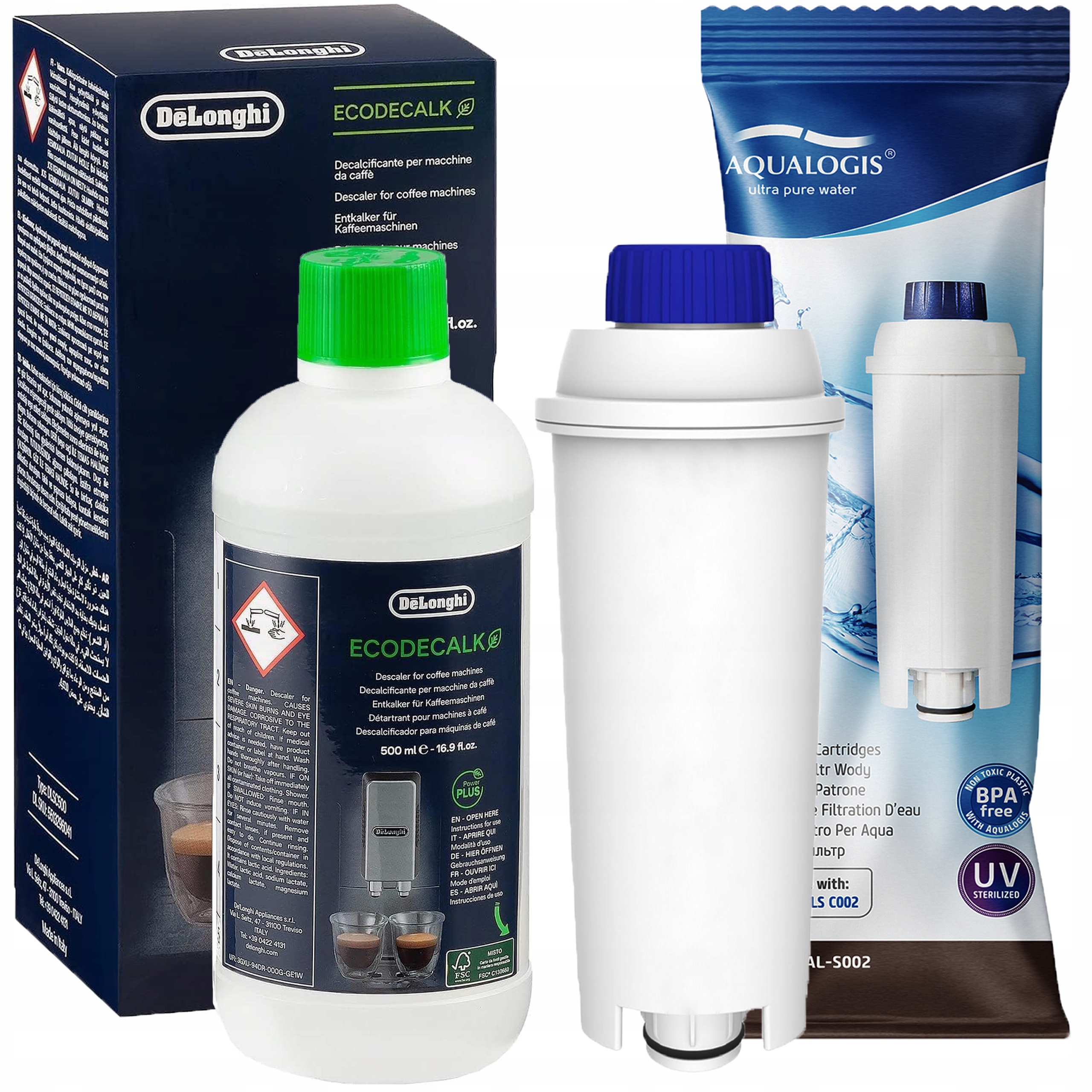 filtr a odvápňovač delonghi ecodecalk dlsc500 500 ml Náhradní filtr Dlsc