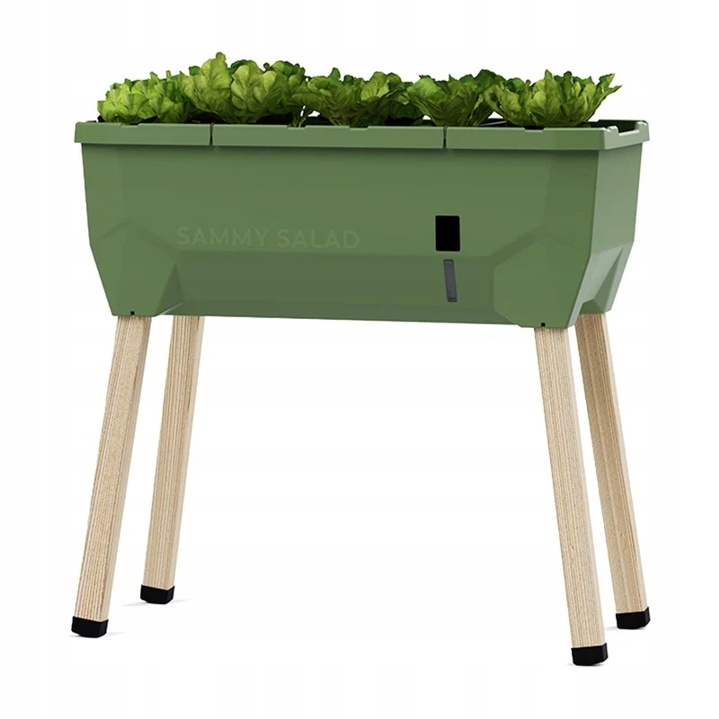 Gusta Garden Sammy Salad samozavlažovací truhlík bez víka, tmavě zelený
