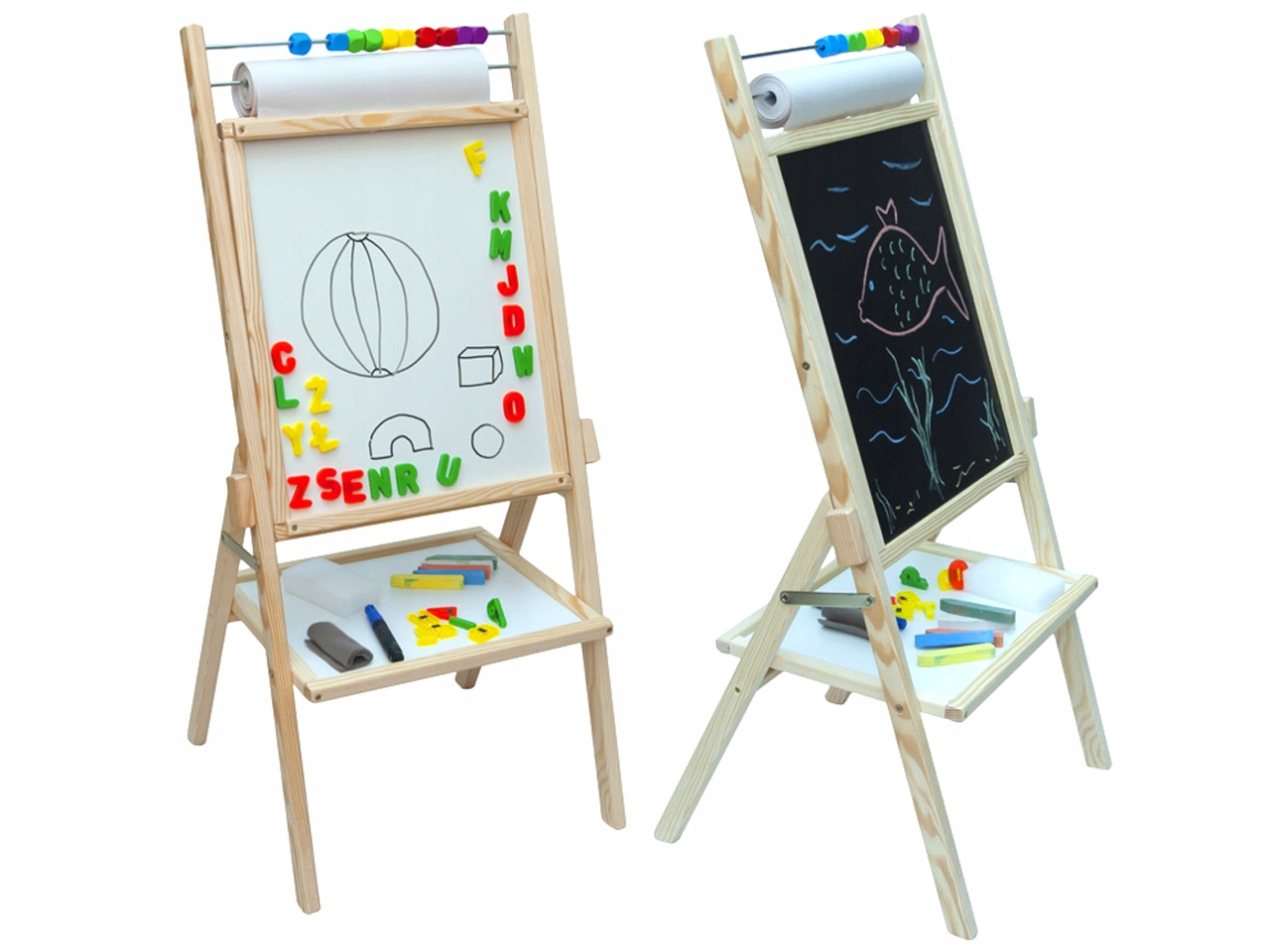 

Obrotowa Tablica 4w1 Magnetyczna Kredowa Papier