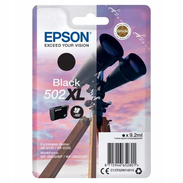

Tusz Epson 502XL T02W140 czarny