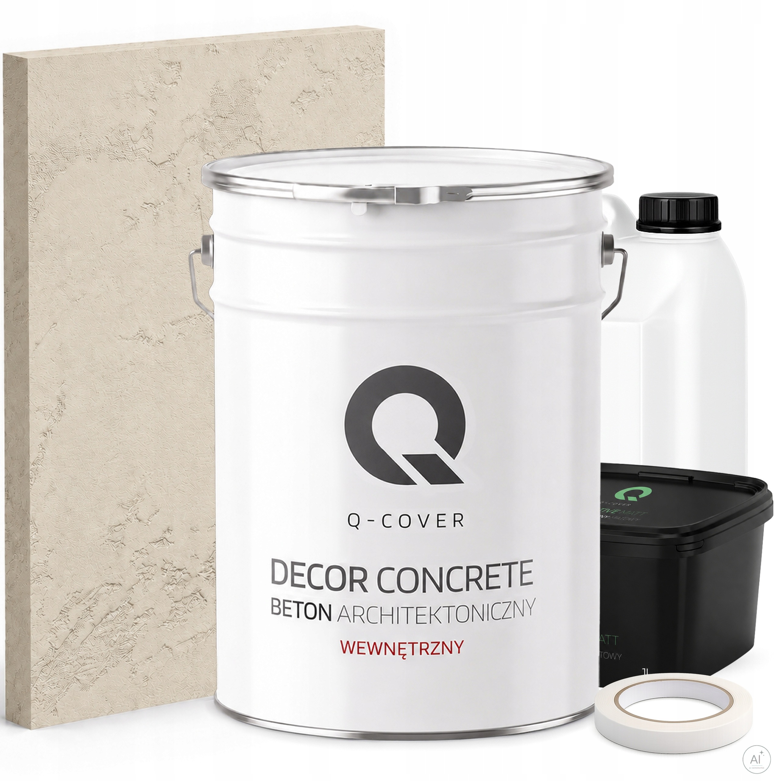 Vnitřní Architektonický Beton Set Béžový Světlý F751 19kg 10m2