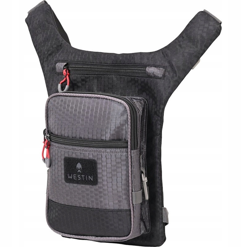 Torba Wędkarska Na Nogę Westin W4 Leg Bag 1 Box M Titanium Black 30x21x7cm