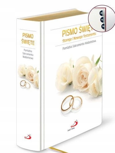 

Pismo Święte St I Nt Biblia Złocona Obwoluta Ślub
