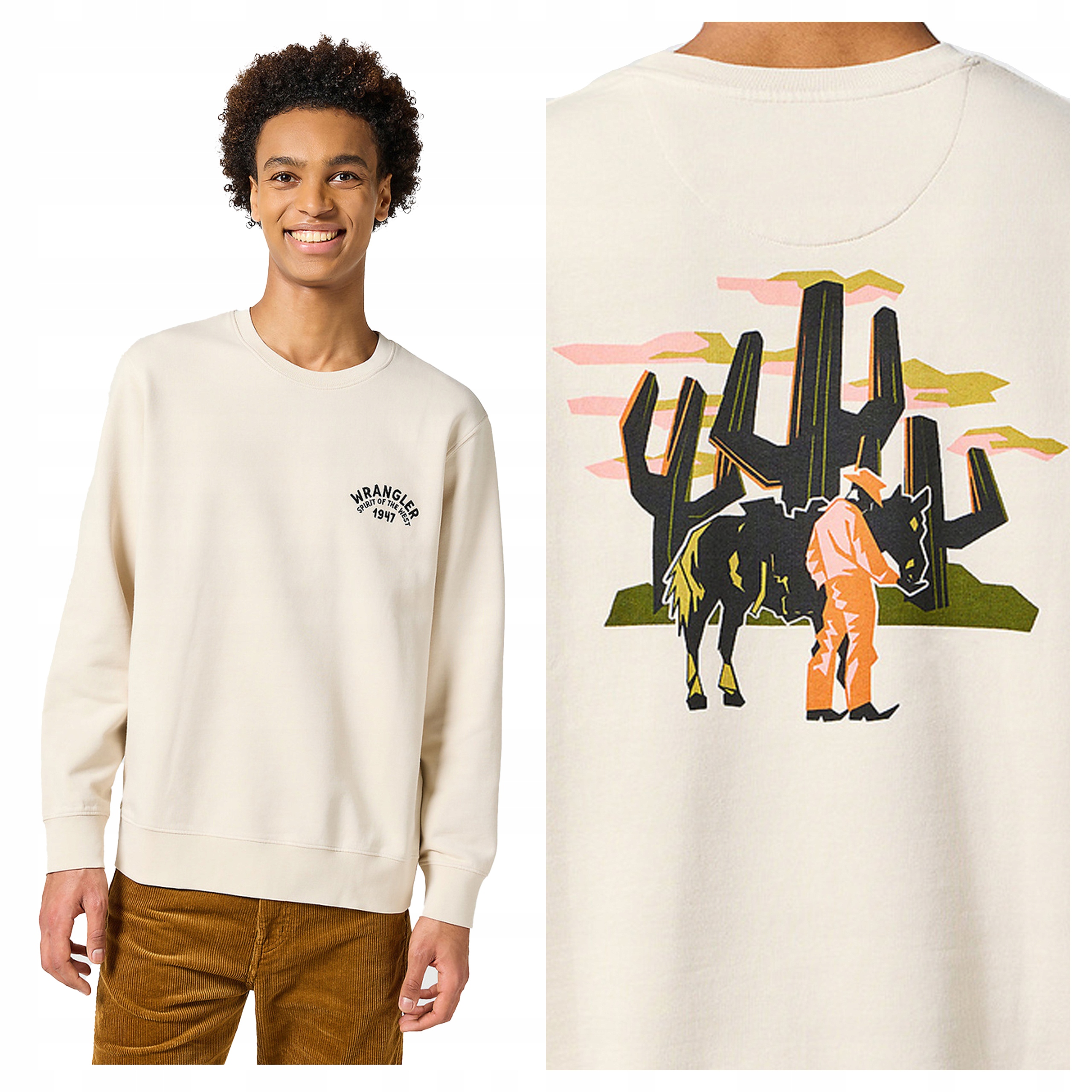 Wrangler Crewneck Sweatshirt XL Pánská mikina nerozepínací