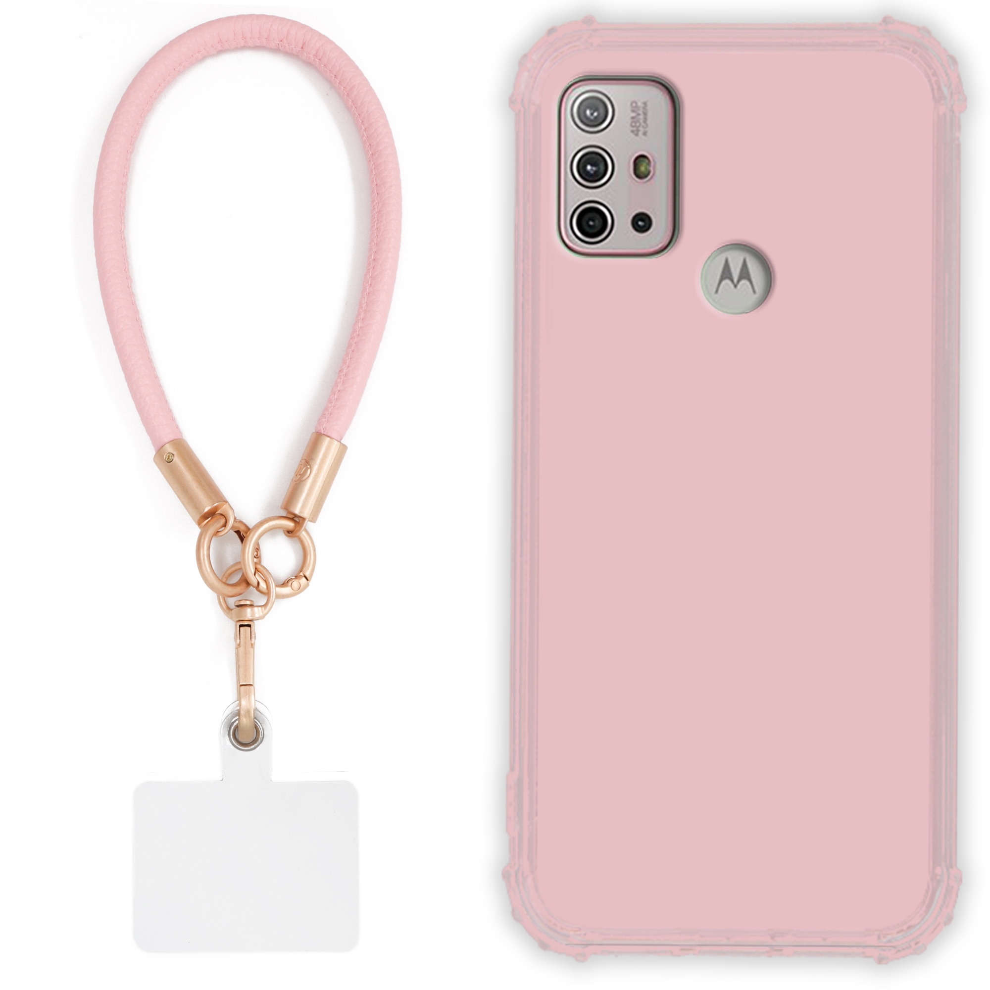 Puzdro Pre Motorola G10 Case Antishock Pinky Ružové Vodítko Sada Odolné Tpu