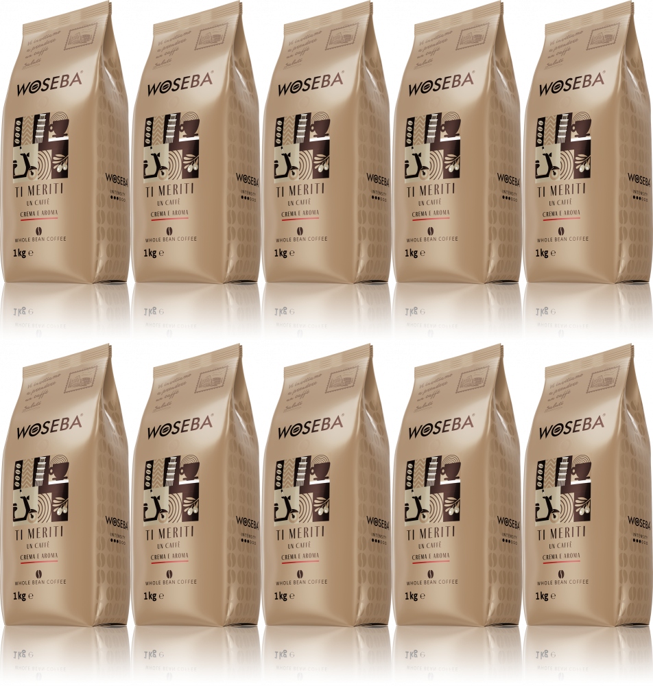 Woseba Ti Meriti Crema E Aroma 1kg kawa ziarn x 10