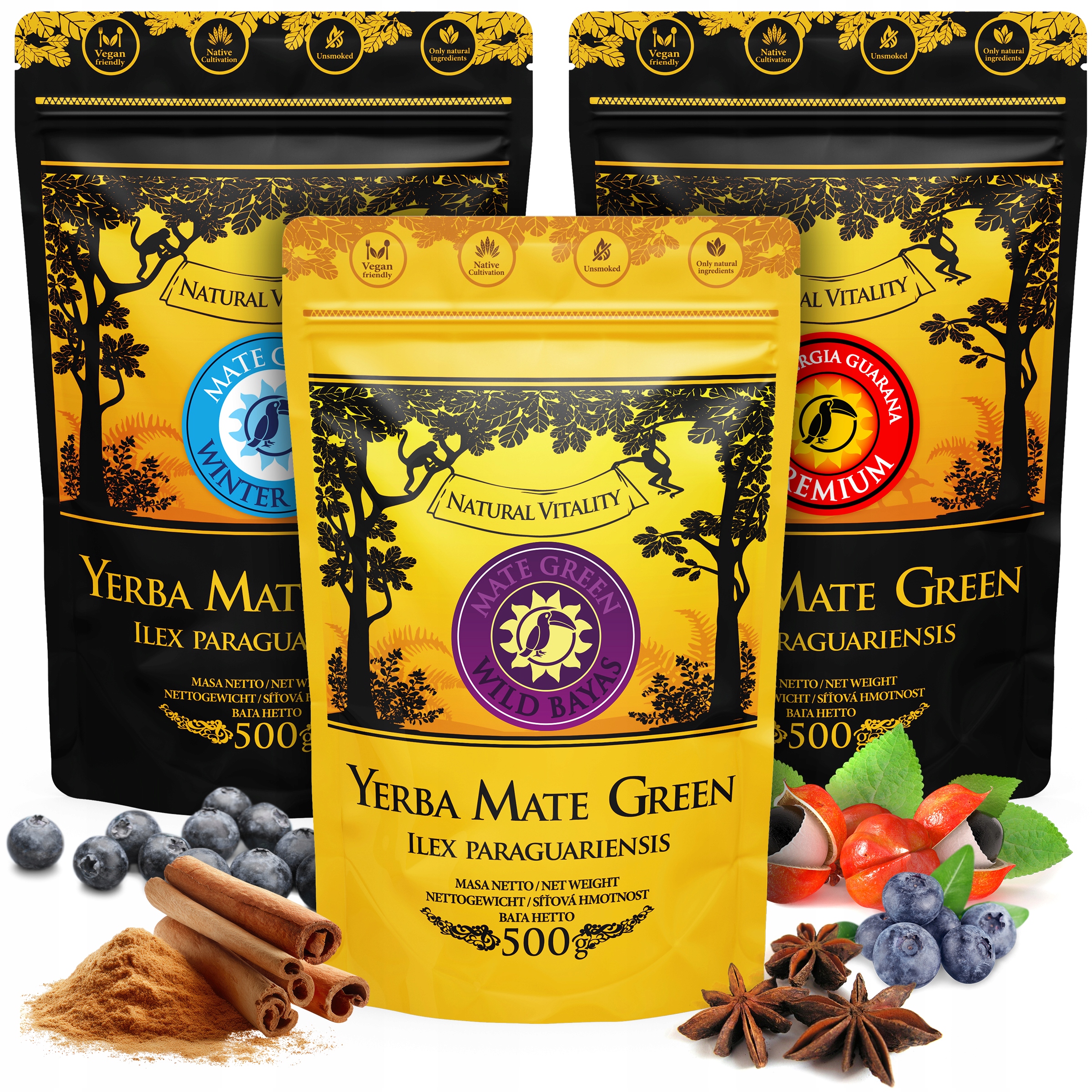 Levně Sada Yerba Mate Mate Green Nejlepší zimní příchutě 3x500g 1,5 kg