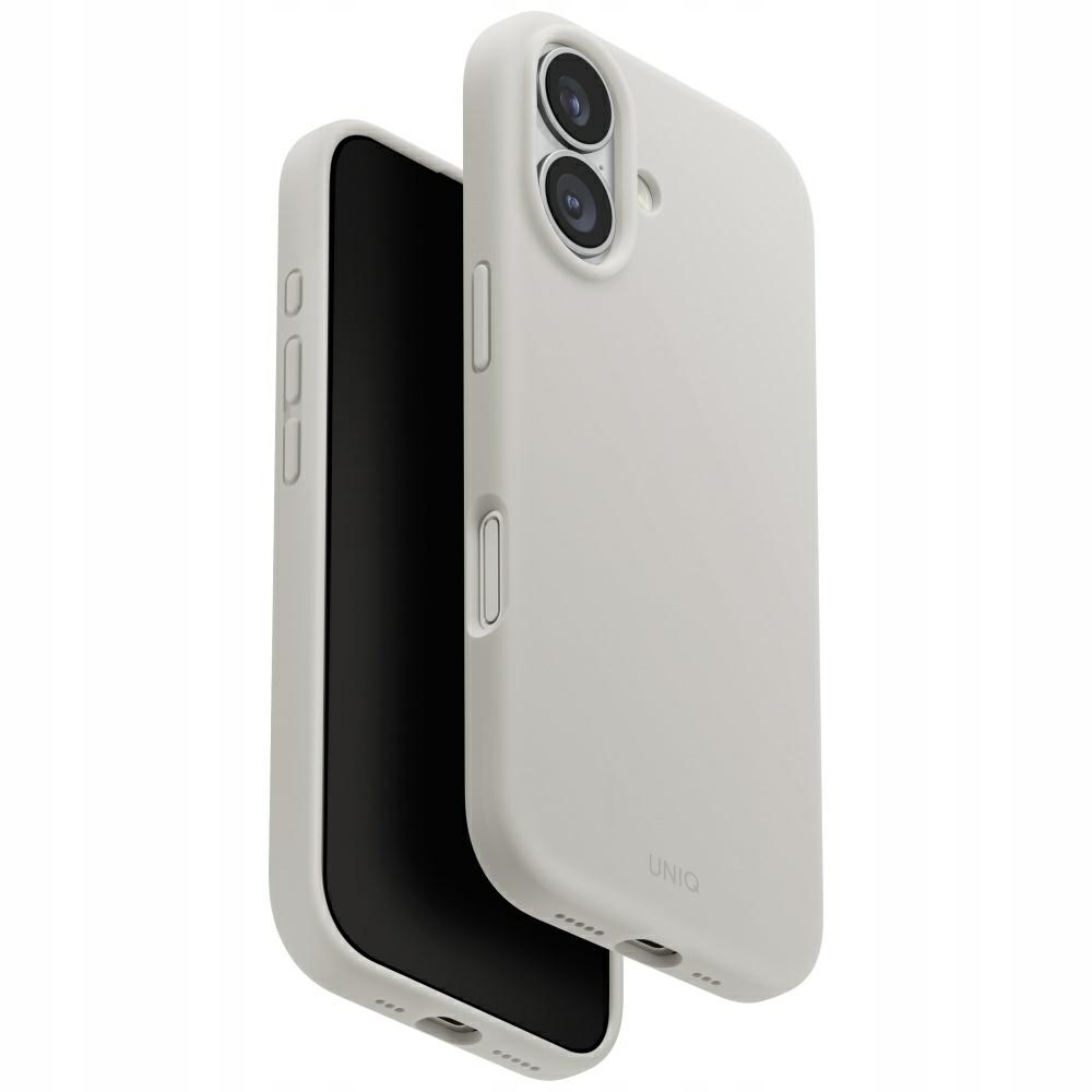 Etui Uniq Lino na iPhone 17 Magclick Charging szare Uniq