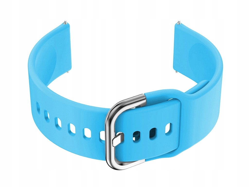 

Pasek gumowy do smartwatch 20mm niebieski/srebr.