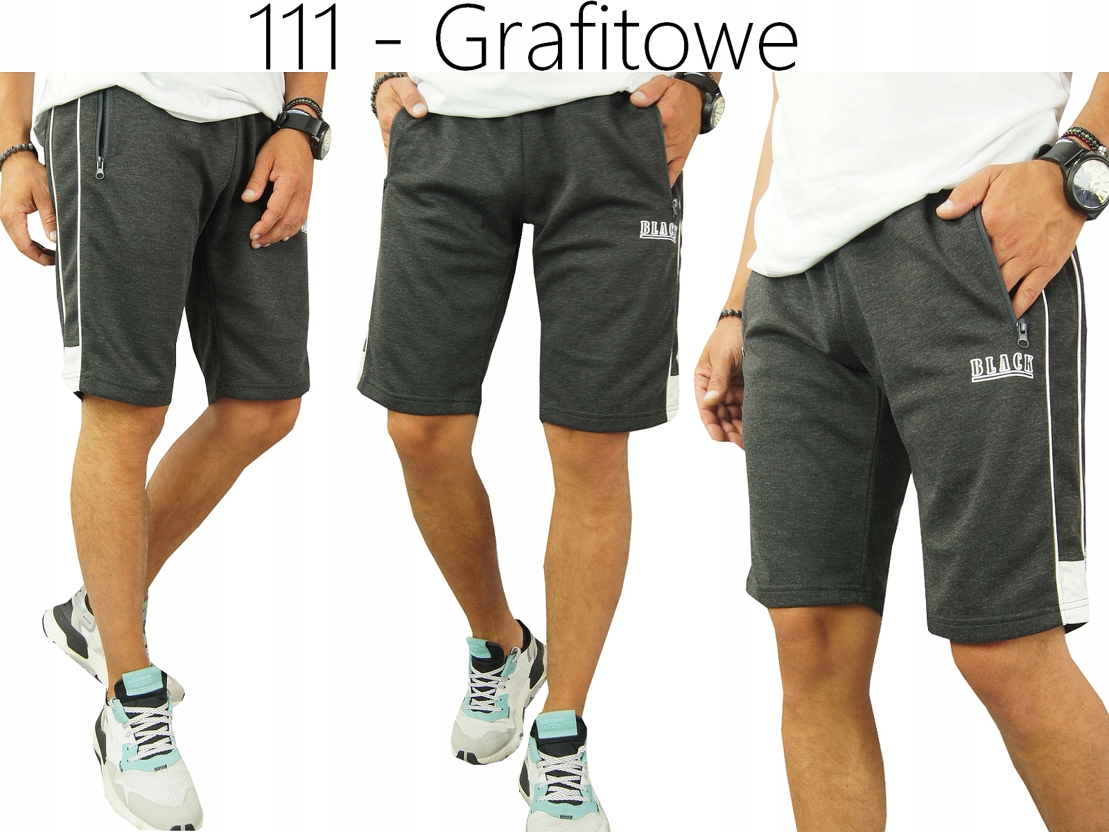 KRÓTKIE SPODENKI DRESOWE szorty MĘSKIE 111 roz. M Rozmiar M